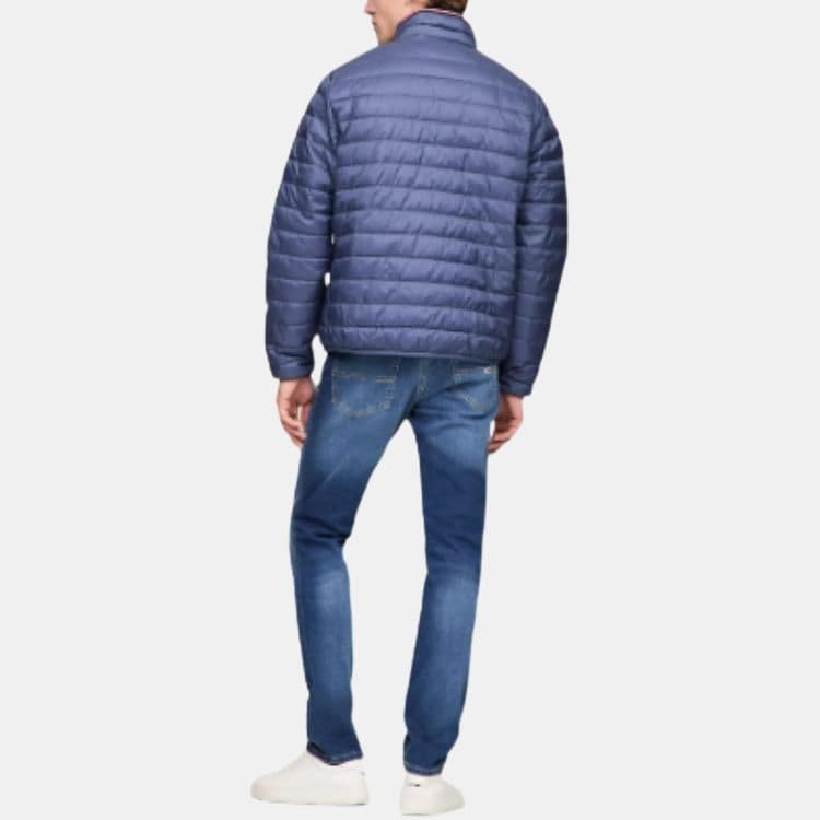 Зимняя куртка пуховик Tommy Hilfiger Хлопковый пуховик мужской Haze синий - изображение 2