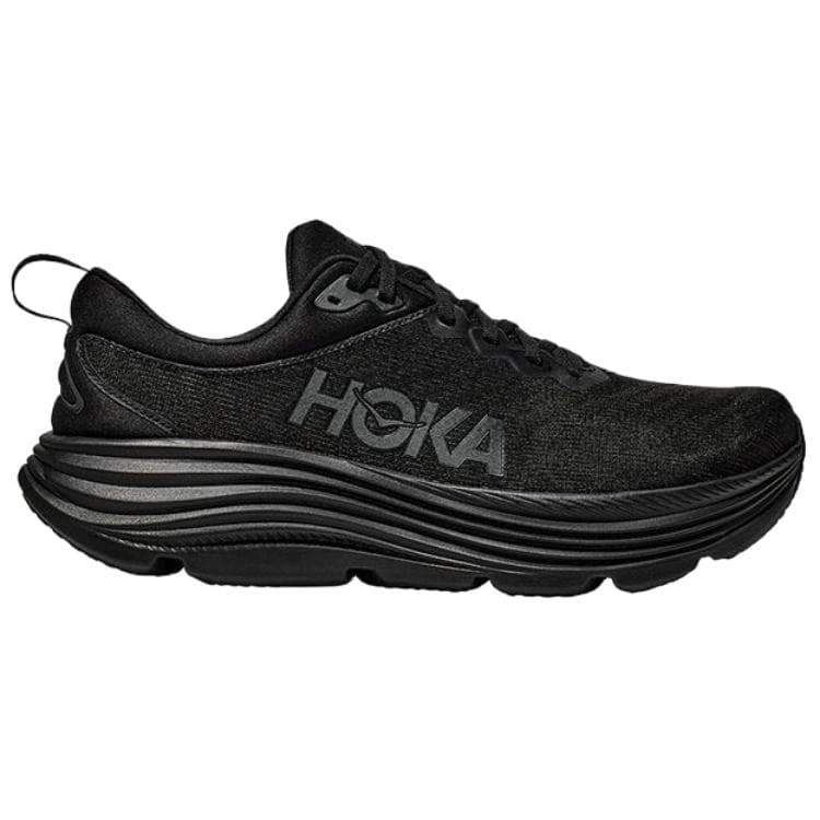 Кроссовки для бега HOKA ONE ONE Gaviota 5 Повседневные беговые кроссовки Мужские Черные Широкий формат - изображение 2