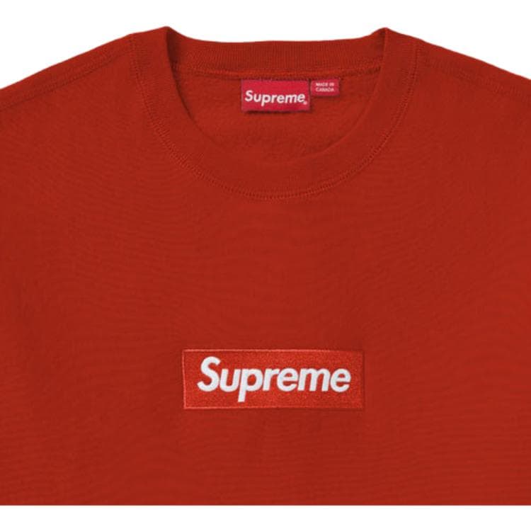 Худи Supreme FW18 Box Logo Crewneck Rust BOGO - изображение 3