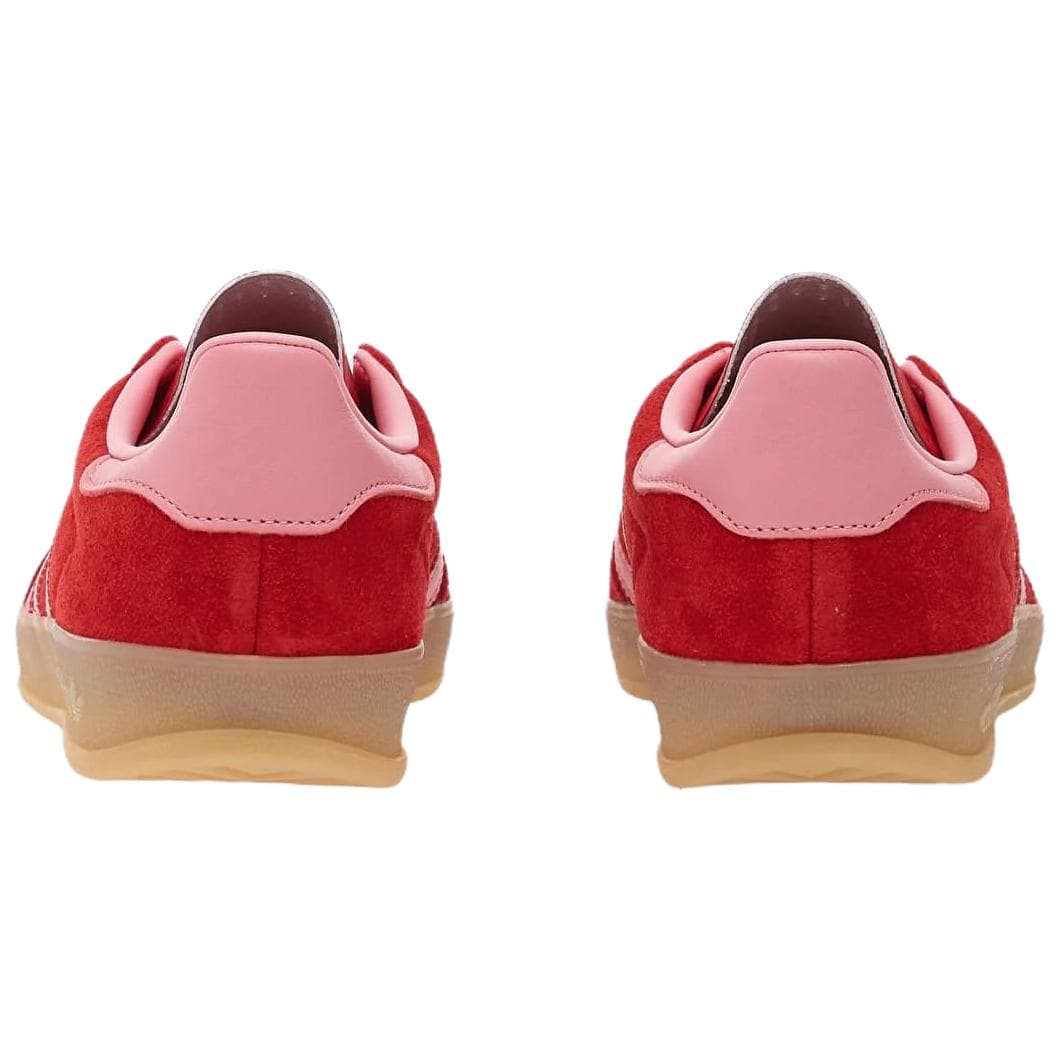 Кроссовки Adidas Originals GAZELLE INDOOR Кожа Замша Низкие Кеды немецкой армии (GAT) Женские Красные - изображение 5