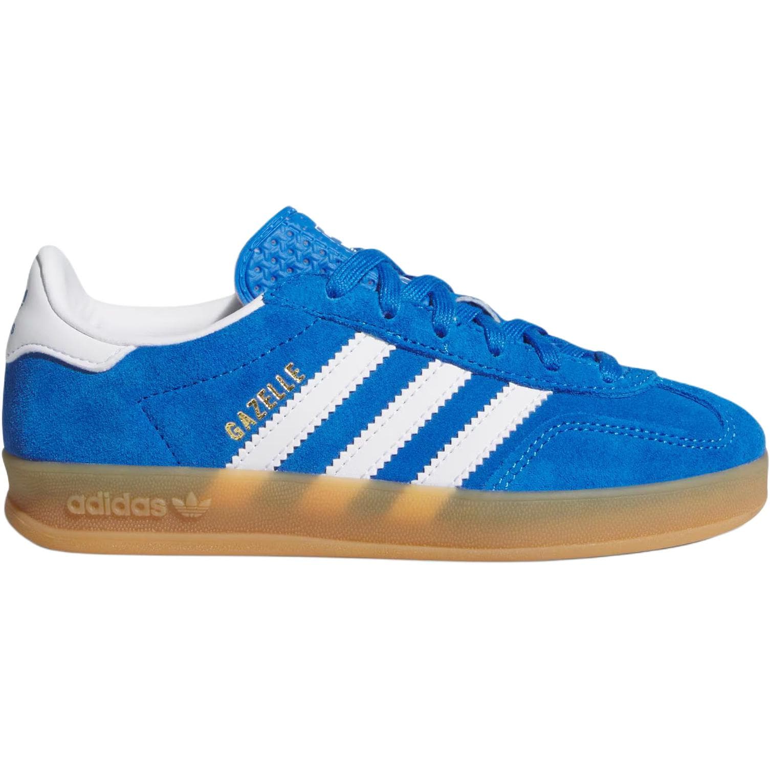 Кроссовки Adidas Originals GAZELLE INDOOR Low Скейтборд Обувь Синий Детский - изображение 2