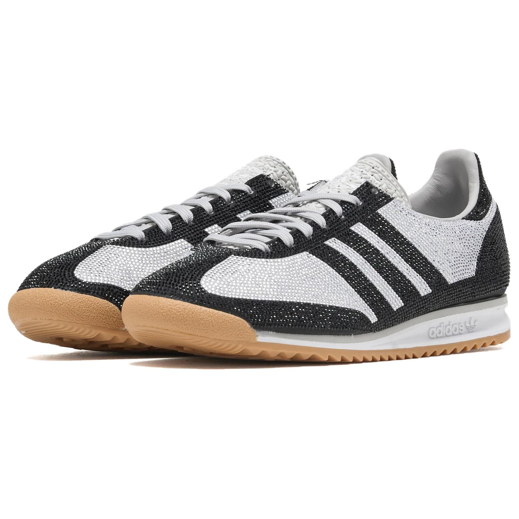 Кроссовки Adidas Originals SL 72 Low Повседневная обувь для женщин серебристый черный - изображение 3