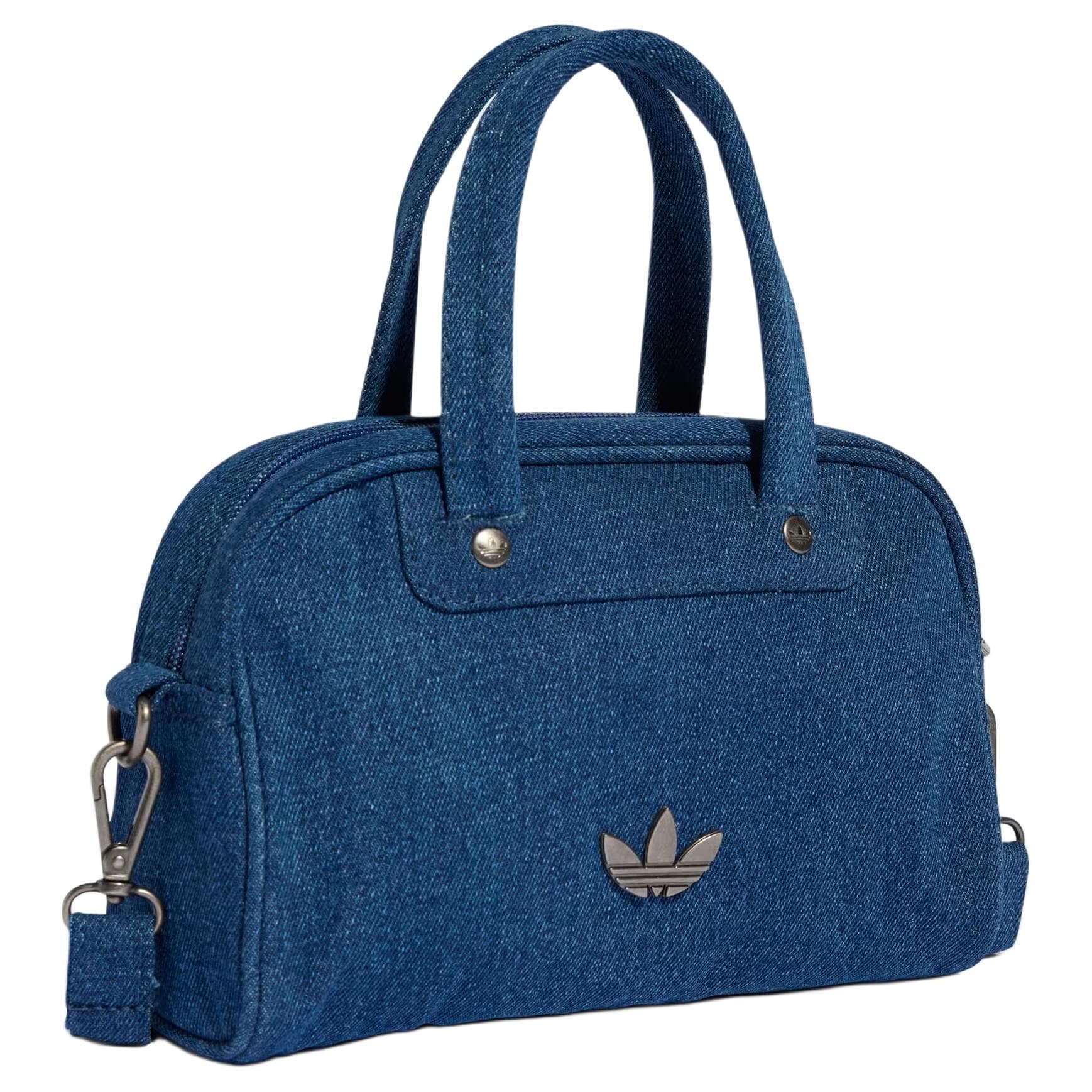 Сумка Adidas Originals Adicolor Хлопковая Сумка для боулинга Сумка через плечо Мини Сумка Женская Синяя - изображение 2