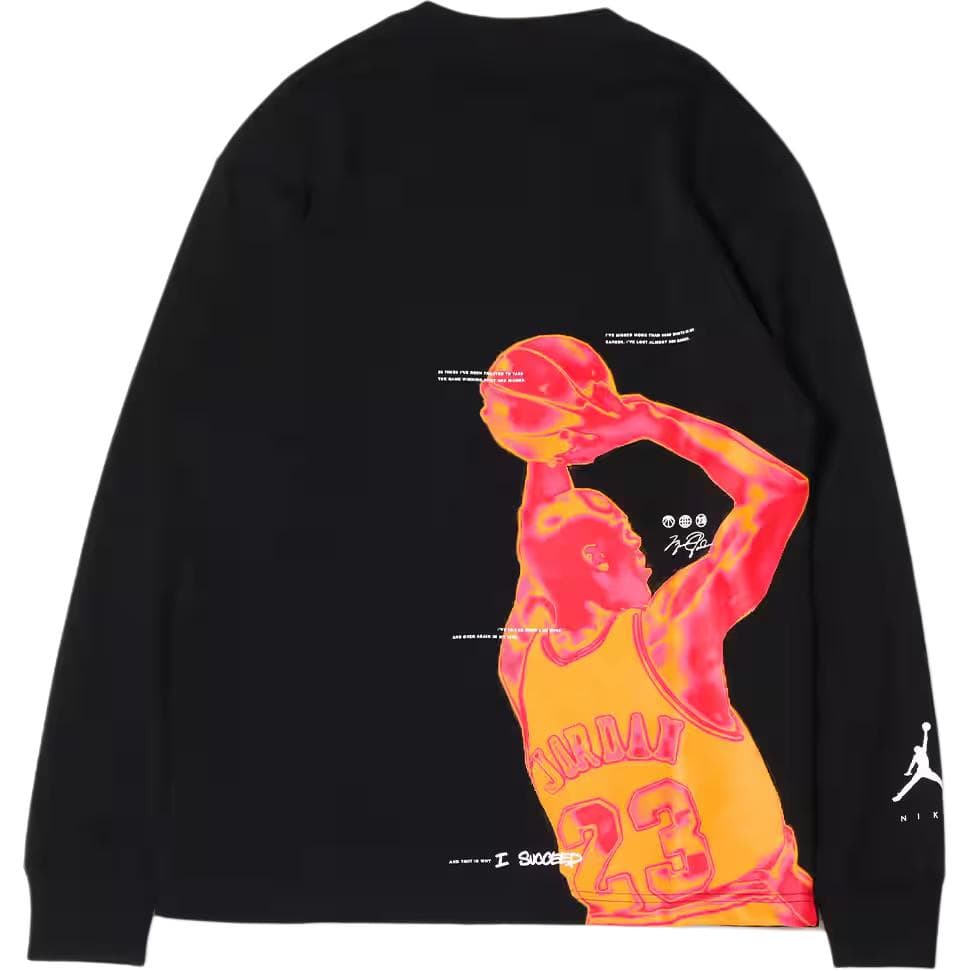 Худи Jordan BRAND Jumpman Длинный рукав с круглым вырезом и напечатанным рисунком, мужской - изображение 2