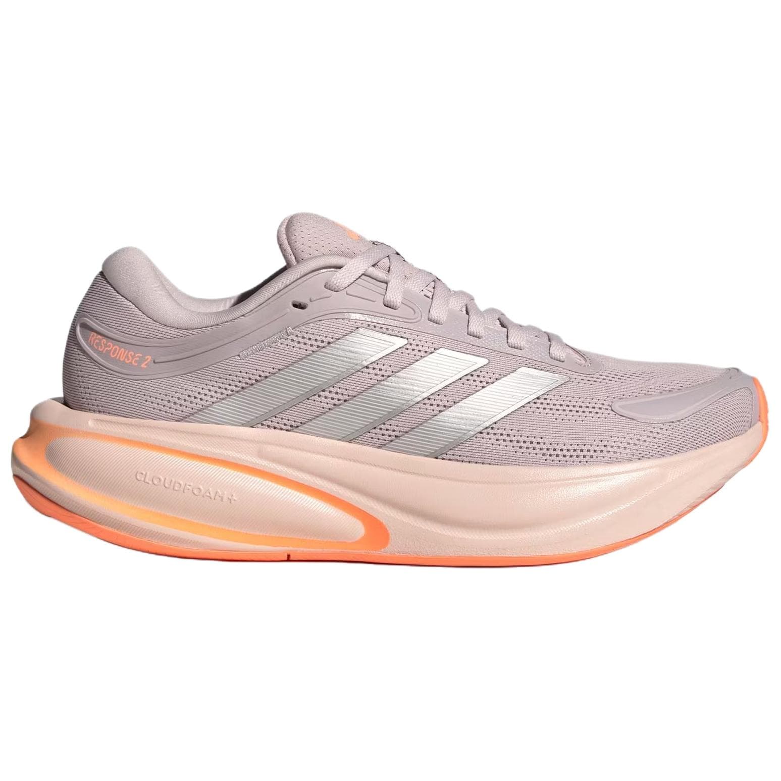 Кроссовки для бега Adidas Response 2,0 Дышащий Поддержка Oтскок Беговые кроссовки Женские Светло-фиолетовый Серебряный - изображение 2