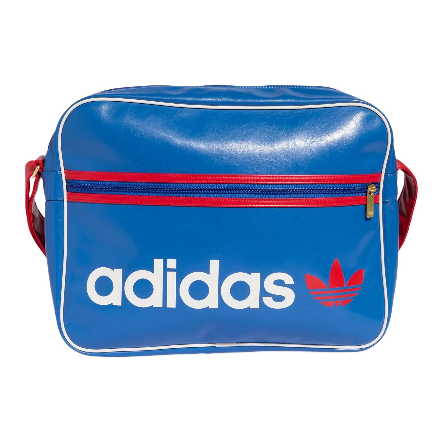 Мини-сумка Adidas Originals Полиуретан Сумка через плечо Унисекс Синяя и Красная - изображение 1