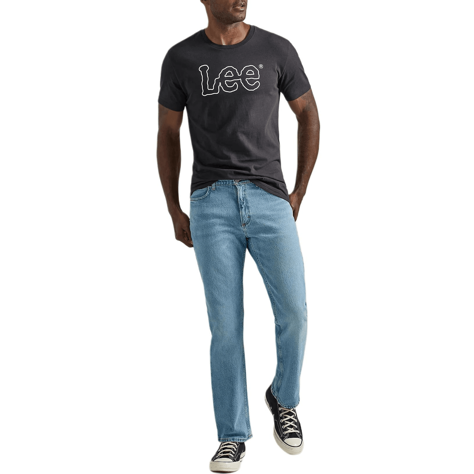 Штаны Lee Mid-Rise Flare Jeans Light Blue - изображение 4