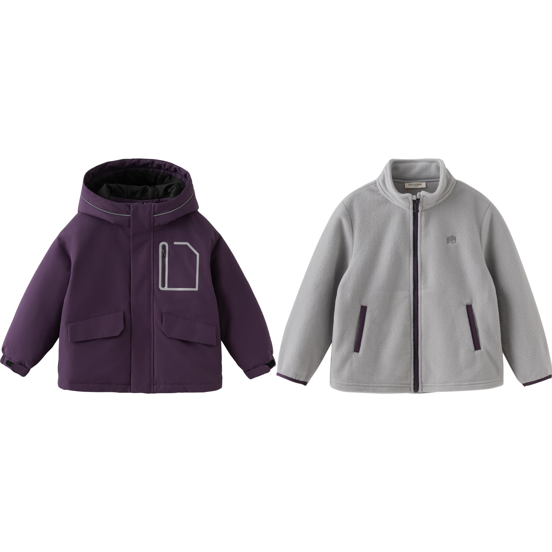 DAVE BELLA Хлопковый пуховик FW25 Детский - изображение 1