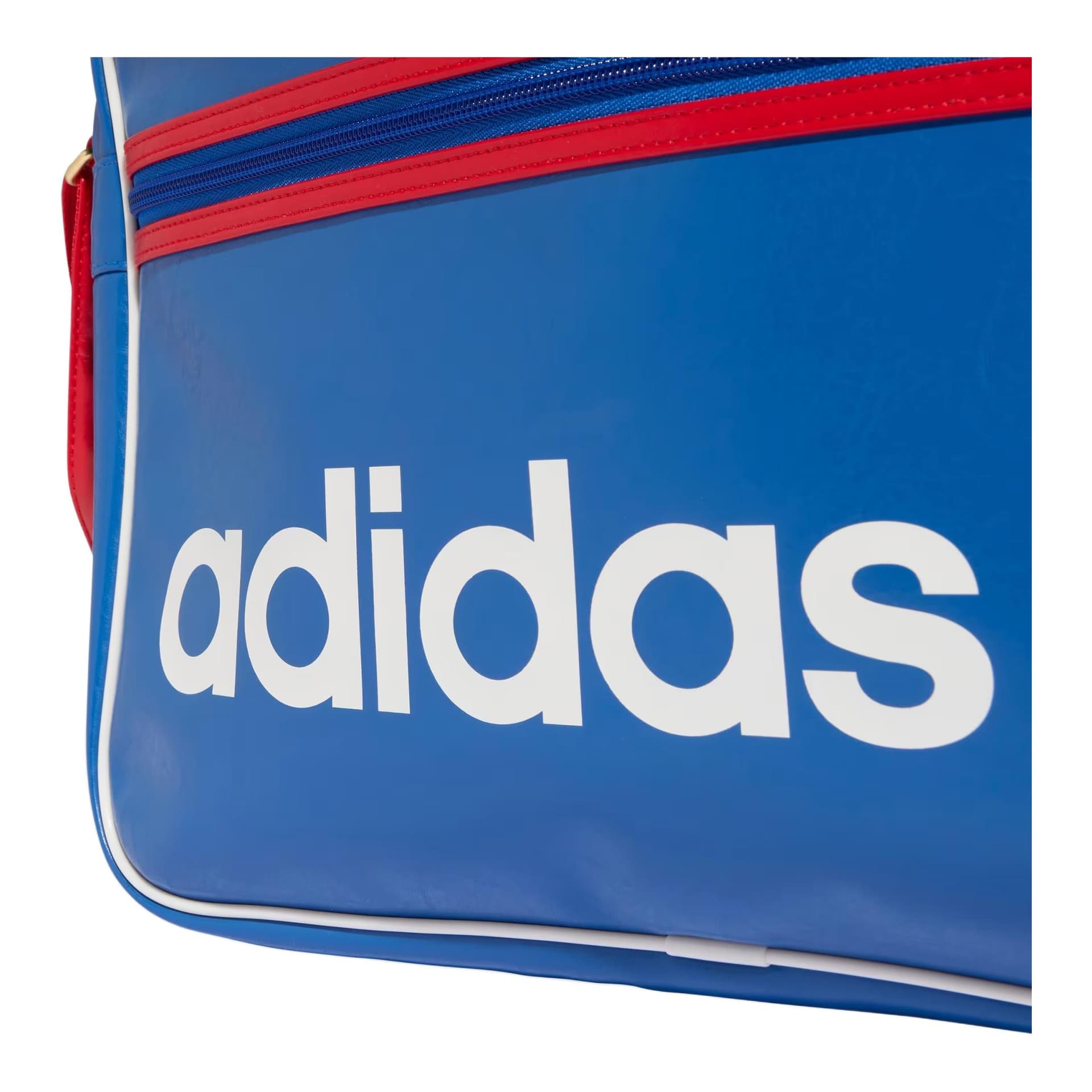 Мини-сумка Adidas Originals Полиуретан Сумка через плечо Унисекс Синяя и Красная - изображение 5