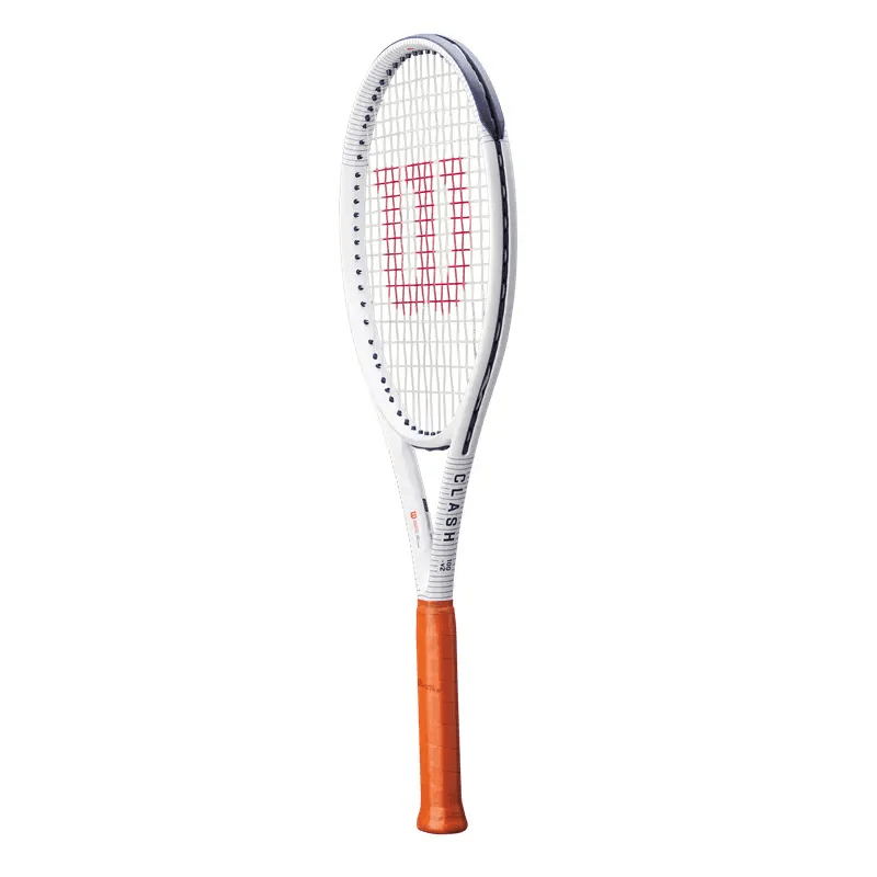 Wilson CLASH 100 V2 100 Квадрат Дюймов Ракетка Вес 295 г Голова Размер Белый Оранжевый Унисекс Теннисные Ракетки - изображение 4