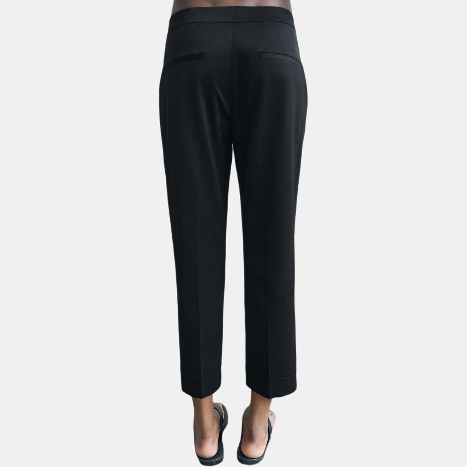 Штаны ZARA ZW Повседневные брюки женские черные - изображение 4