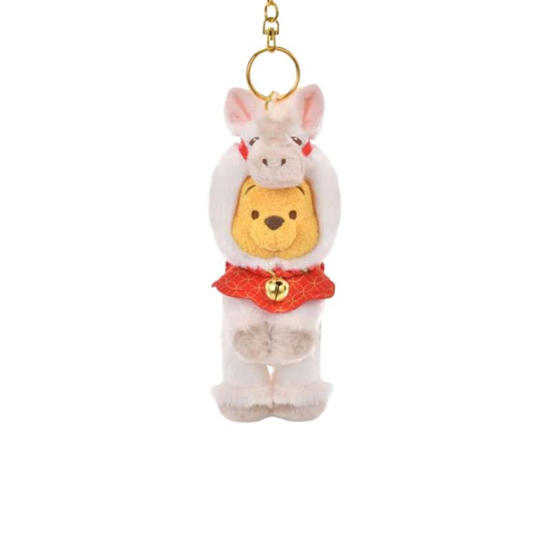 Disney Winnie The Pooh Белый Брелок Плюшевые брелки H19cm Токийский Дисней - изображение 1