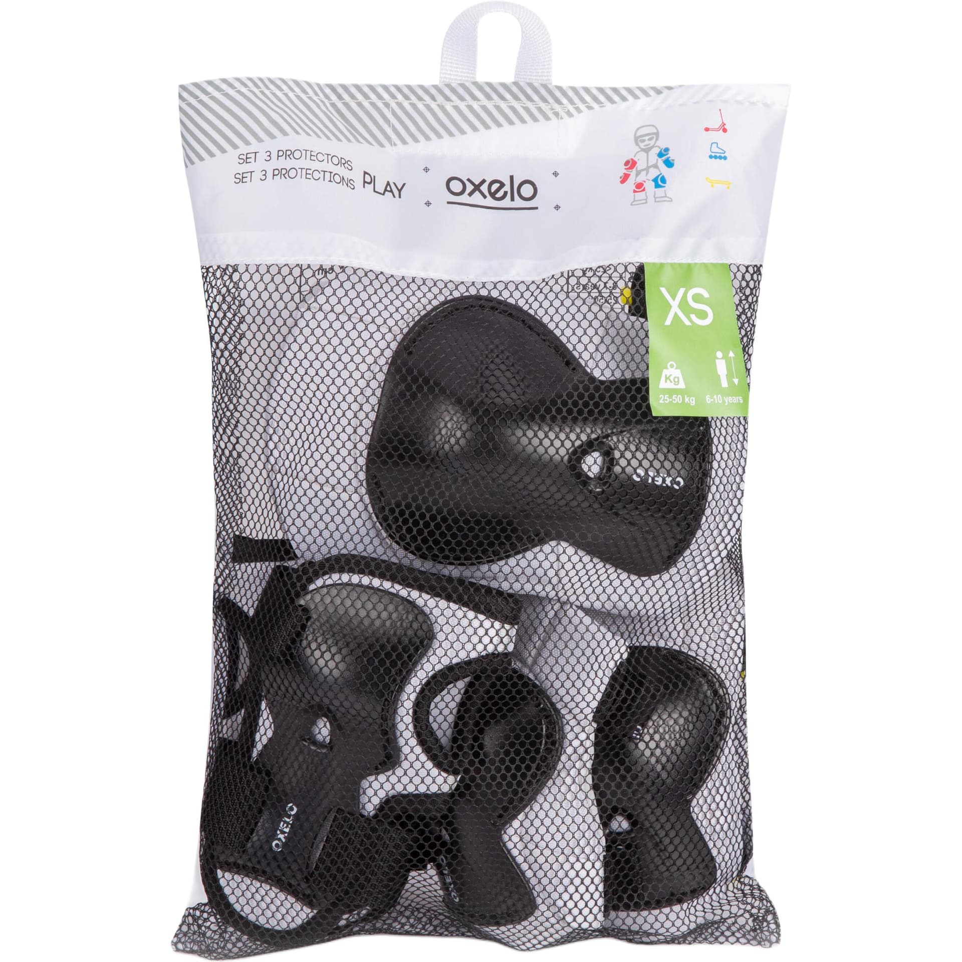 DECATHLON Роликовые коньки Защитное снаряжение Детские Гоночные Черные - изображение 4
