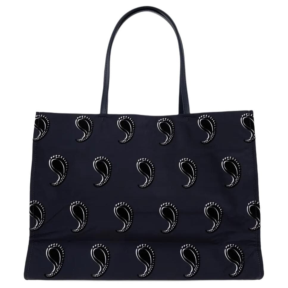Мини-сумка TORY BURCH Ella Ткань + Искусственная кожа Сумка-тоут Женская Синяя - изображение 2