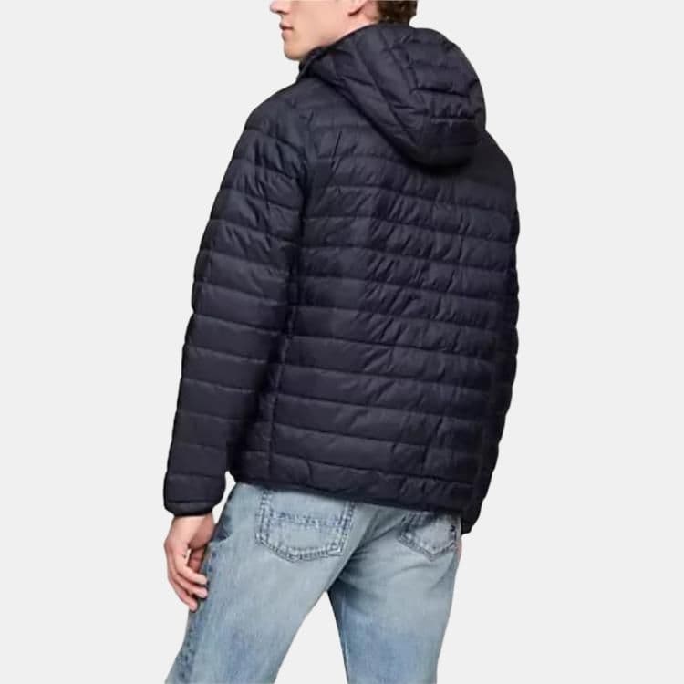 Зимняя куртка пуховик Tommy Hilfiger Хлопковый пуховик мужской темно-синий - изображение 2