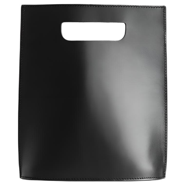 Сумка COS Folio Mini Leather Tote Black - изображение 1