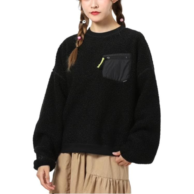 Худи Converse Sherpa Crew Black - изображение 4