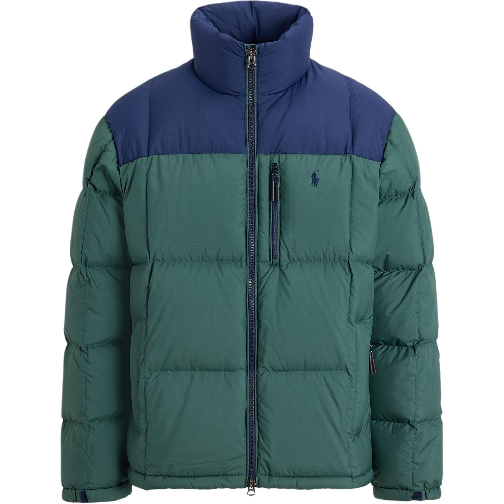 Зимняя куртка Polo Ralph Lauren FW25 Пуховик Мужской Newport Морской Синий и Зеленый - изображение 1
