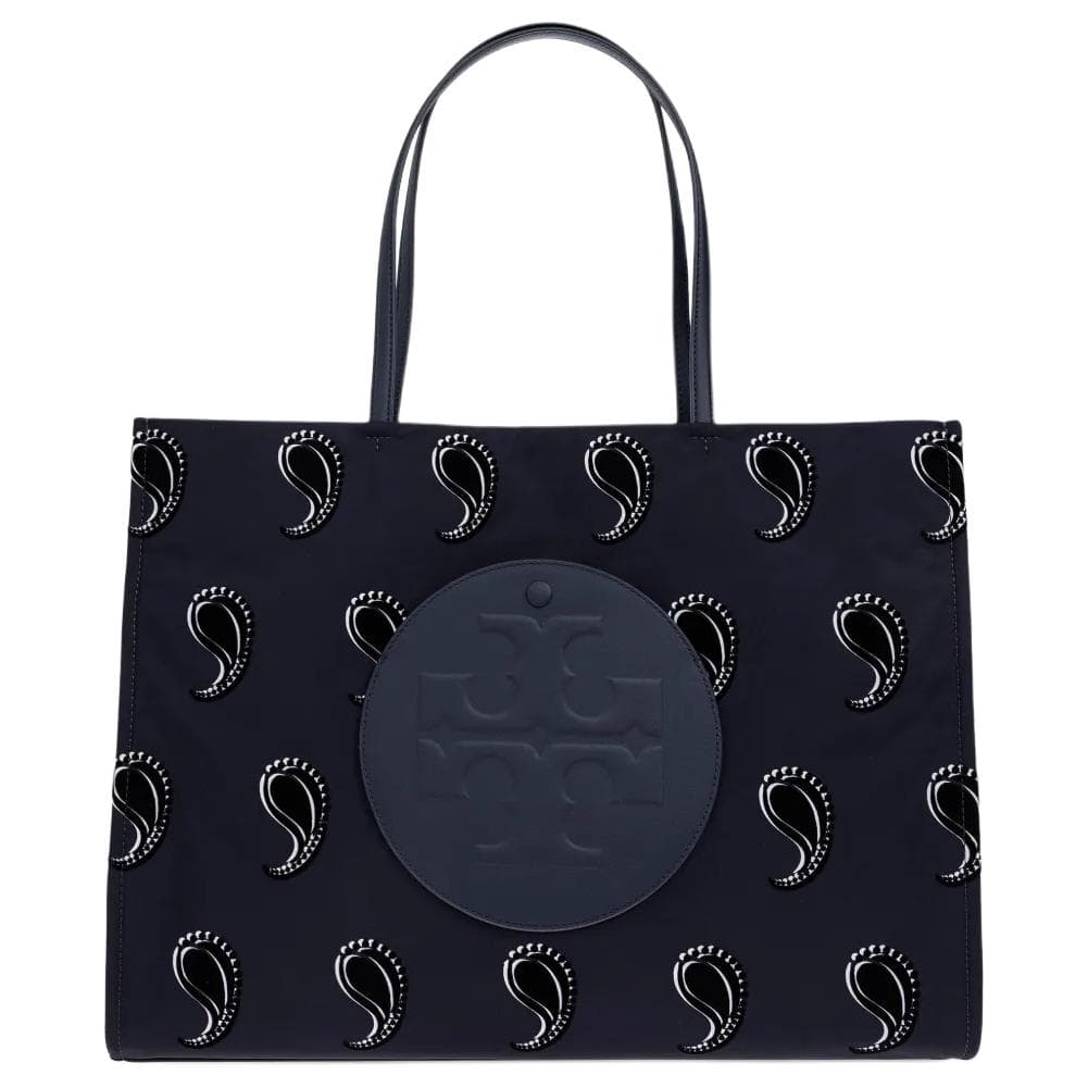 Мини-сумка TORY BURCH Ella Ткань + Искусственная кожа Сумка-тоут Женская Синяя - изображение 1