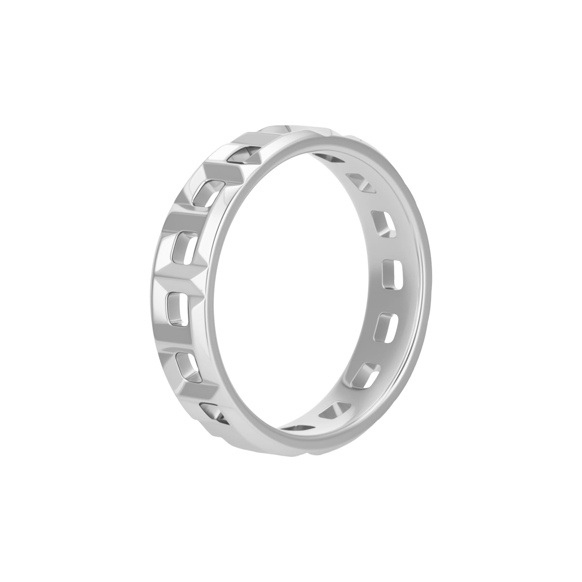 Кольцо Tiffany & Co. Tiffany T True Wide Ring White Gold - изображение 2