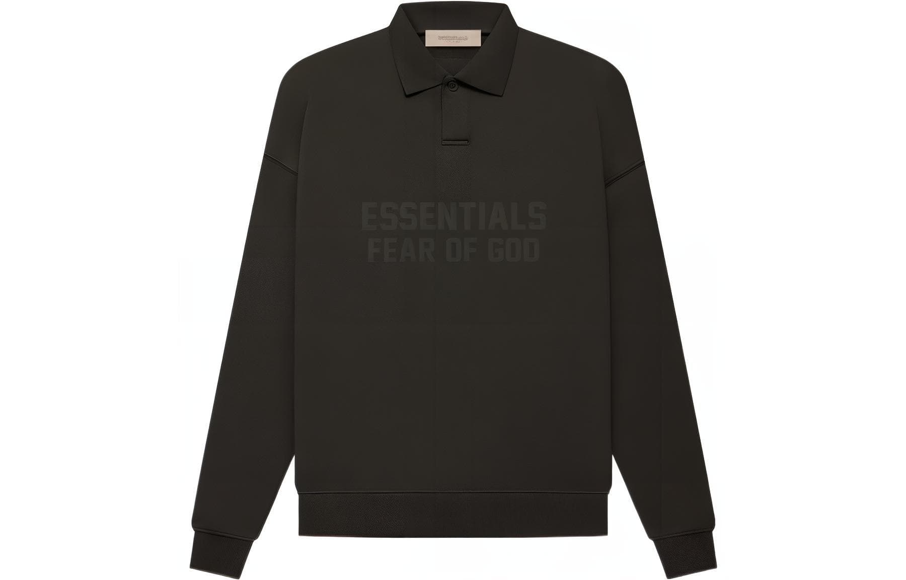 Fear of God Essentials FW22 Womens Ls Polo Off Black Polo - изображение 1