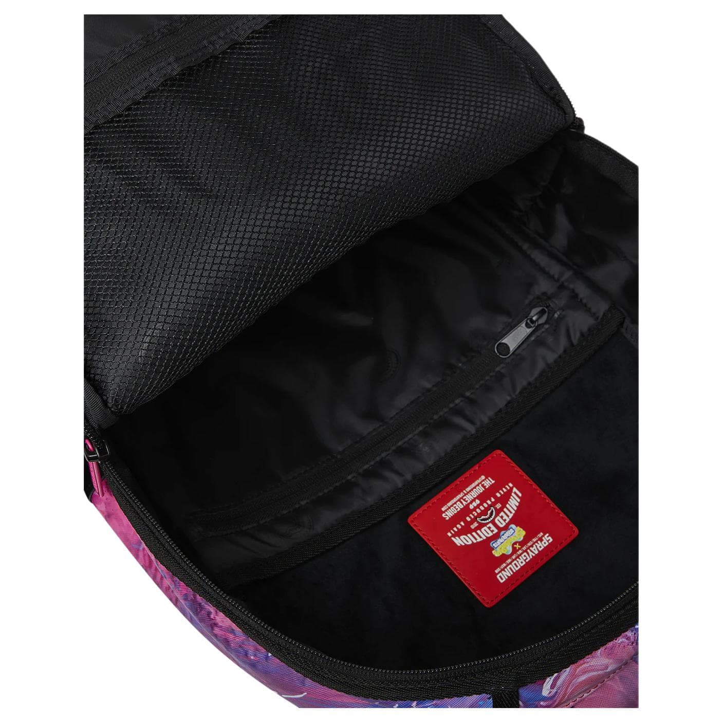 Рюкзак SPRAYGROUND Губка Боб Коллаборация Искусственная кожа Водонепроницаемый тканевый рюкзак Унисекс Синий и Розовый - изображение 7