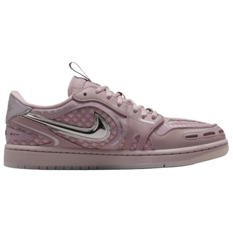 Ретро баскетбольные кроссовки Jordan Air Jordan 1 Low Топ Винтажные Баскетбольные Кроссовки Женские Розово-Серебристые - изображение 2