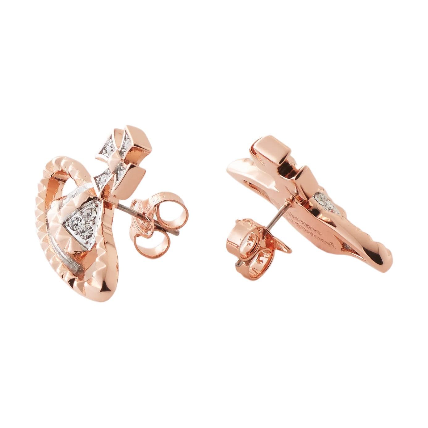 Серьги Серьги Vivienne Westwood с горным хрусталем женские розовое золото - изображение 2