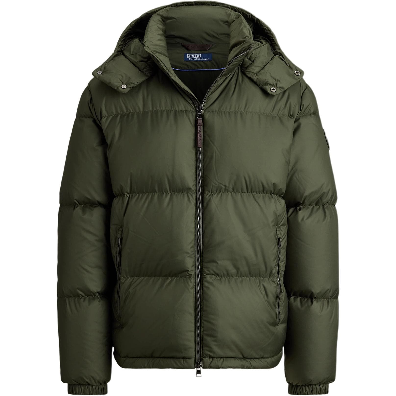 Зимняя куртка Polo Ralph Lauren Мужской пуховик линия зеленый - изображение 1