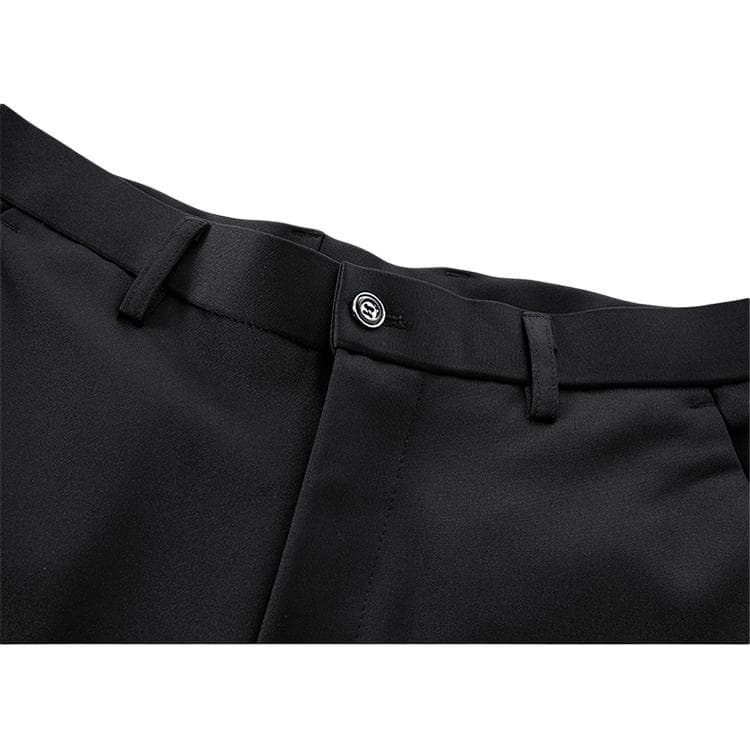 Штаны PIERRE CARDIN Бизнес Средний Aged С флисовой подкладкой Утолщенные Однотонные Свободные Брюки прямого кроя - изображение 3
