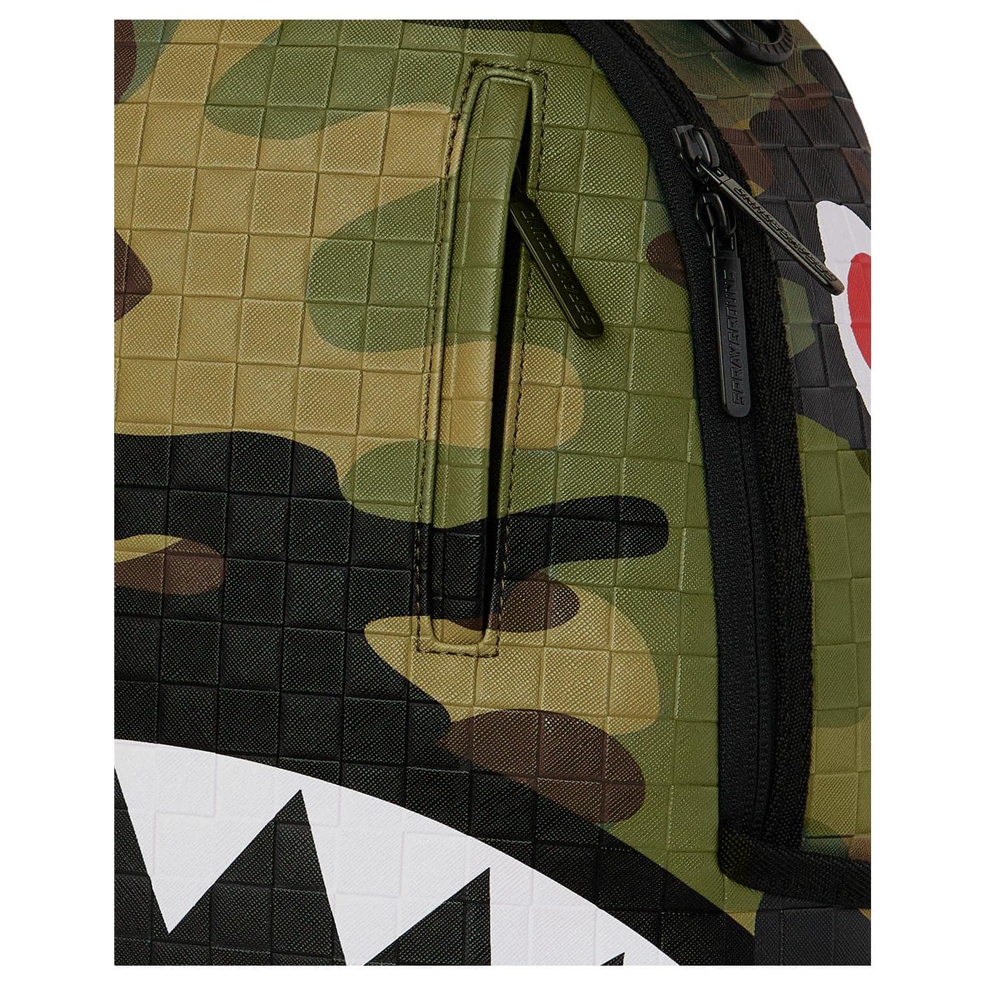Рюкзак SPRAYGROUND Искусственная кожа водонепроницаемая ткань рюкзак унисекс армейский зеленый - изображение 6