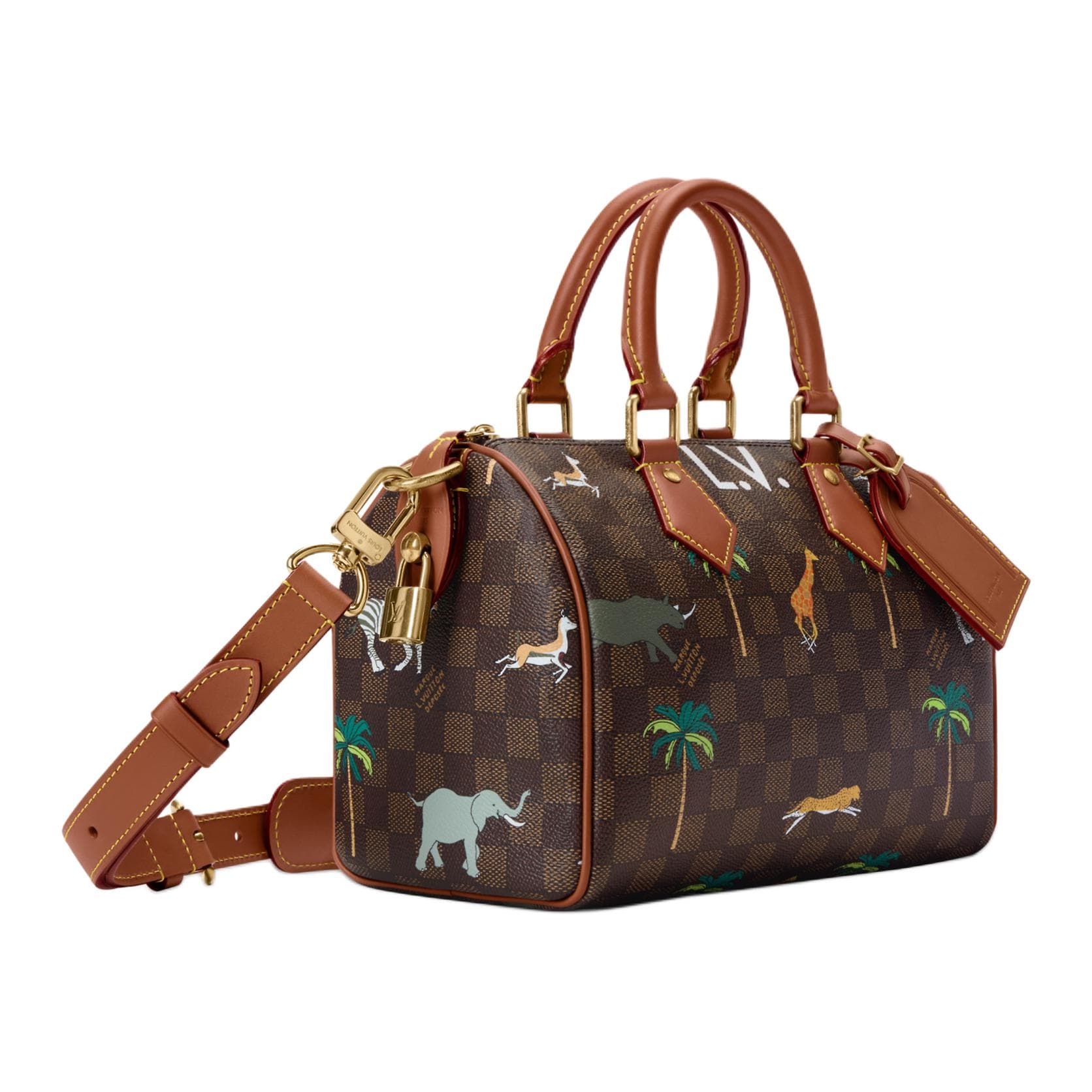 Сумка LOUIS VUITTON x The Darjeling Limited Speedy 25 BANDOULIRE Damier Heritage - изображение 2