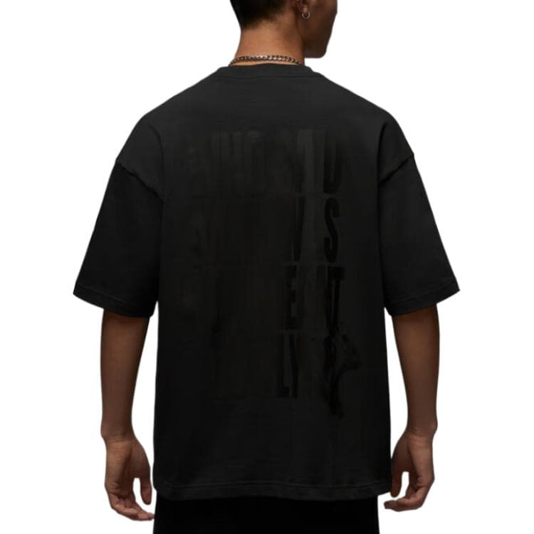Футболка Jordan OVERSIZED Crewneck T-Shirt Grey Black - изображение 4