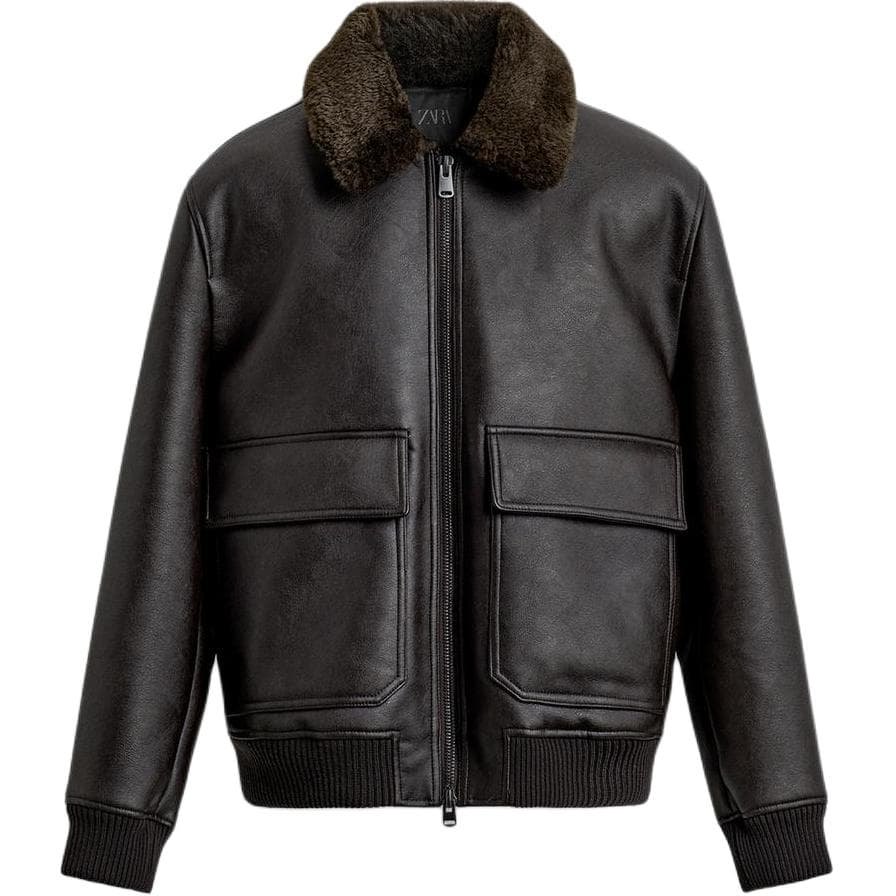 Куртка zara Темно-кофейный Мужской Куртки - изображение 1