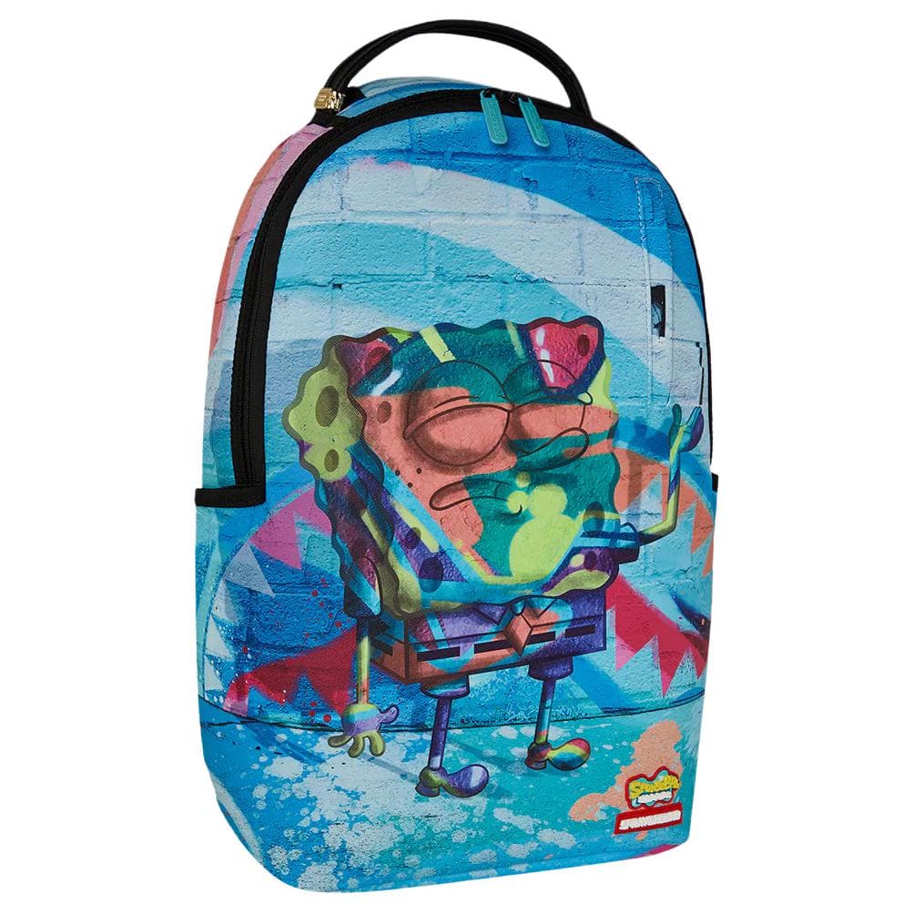 Рюкзак SPRAYGROUND SPONGEMONET Коллаборация Искусственная кожа Рюкзак Унисекс Многоцветный - изображение 2