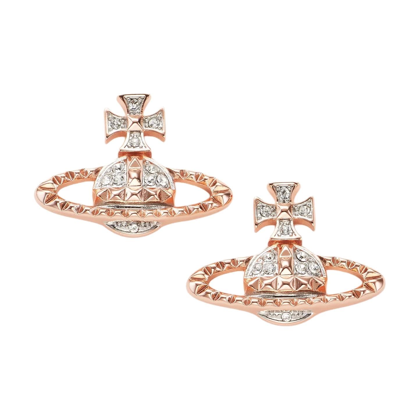 Серьги Серьги Vivienne Westwood с горным хрусталем женские розовое золото - изображение 1