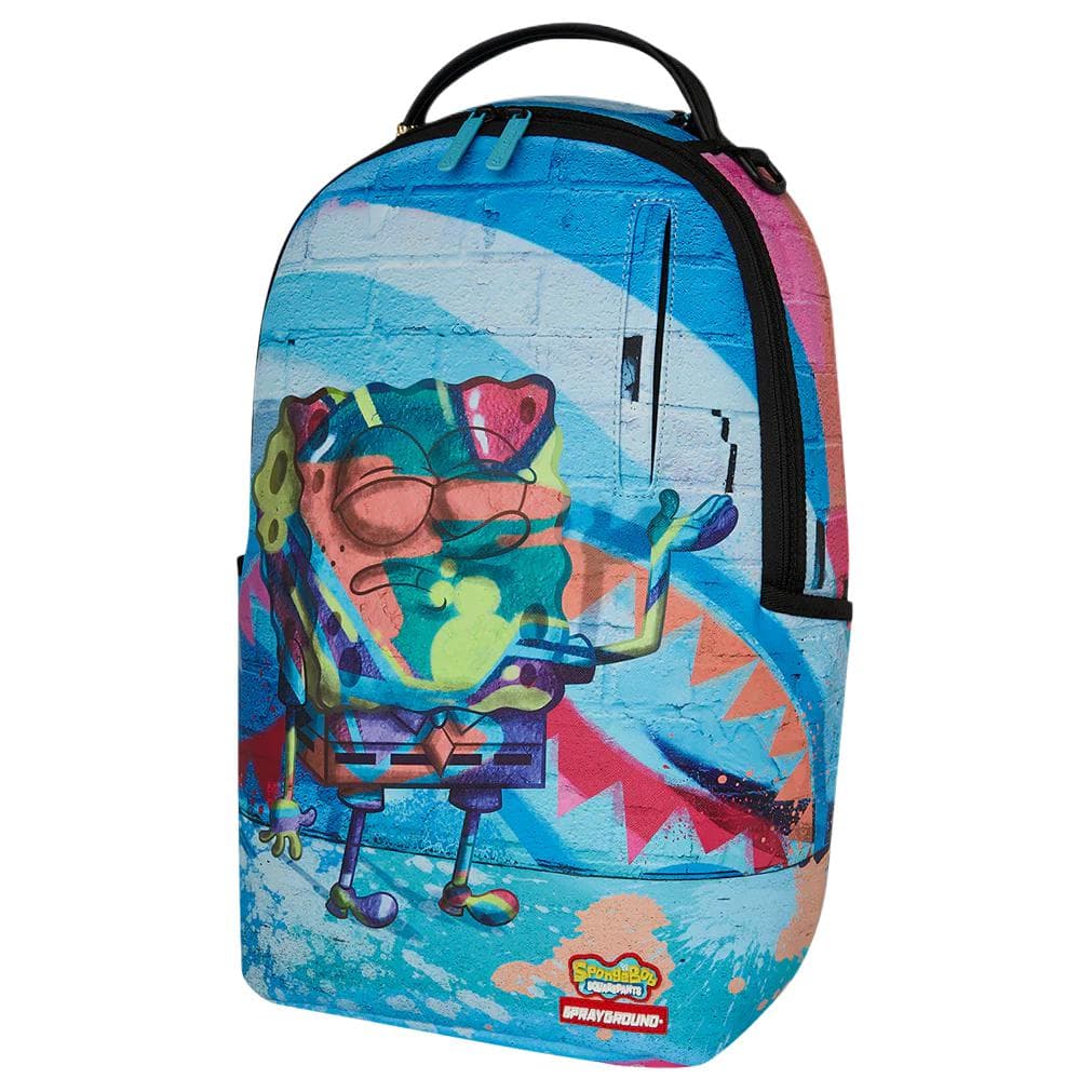 Рюкзак SPRAYGROUND SPONGEMONET Коллаборация Искусственная кожа Рюкзак Унисекс Многоцветный - изображение 3