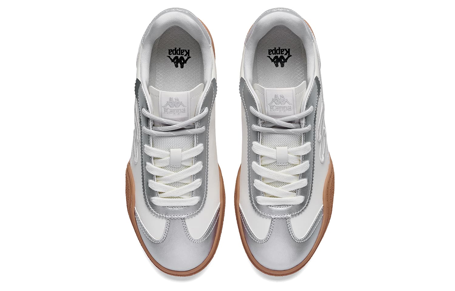 Кроссовки kappa Спина To Спина Кеды немецкой армии (GAT) Women's White Серебряный - изображение 4