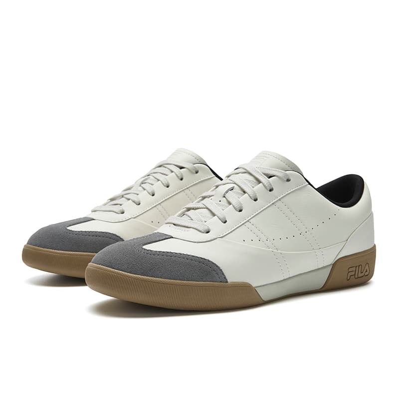 Кроссовки FILA F ELEGN Коровья кожа Низкие кроссовки для скейтбординга Мужские Белые - изображение 3