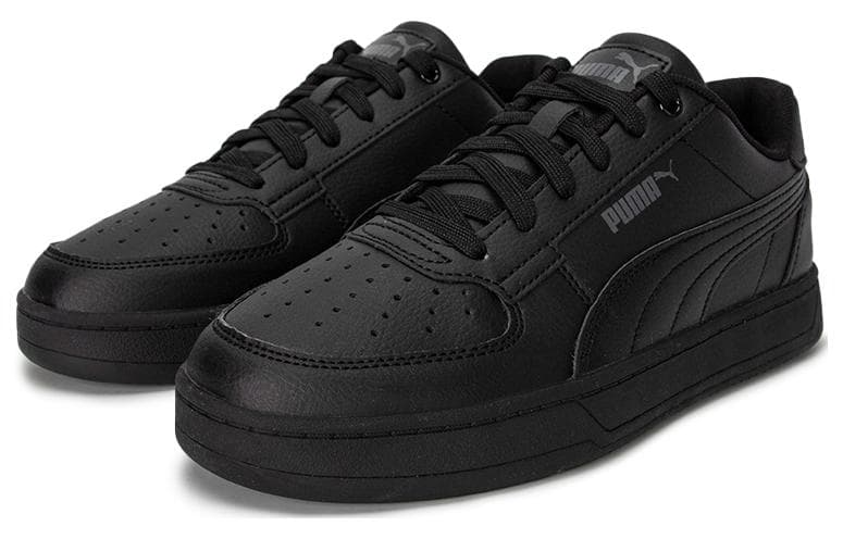 Кроссовки PUMA Caven Текстиль Искусственная кожа Устойчивая к истиранию Низкий верх Скейтборд Обувь Унисекс Черный - изображение 3