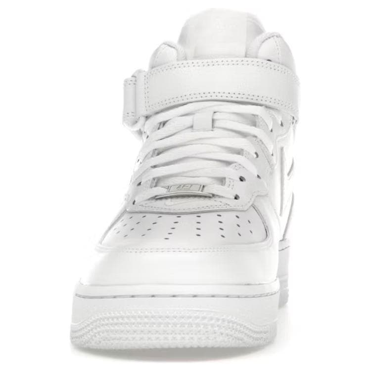 Кроссовки Supreme X Nike Air Force 1 Slip-Resistant Abrasion-Resistant MID Скейтборд Обувь Унисекс Белый - изображение 4