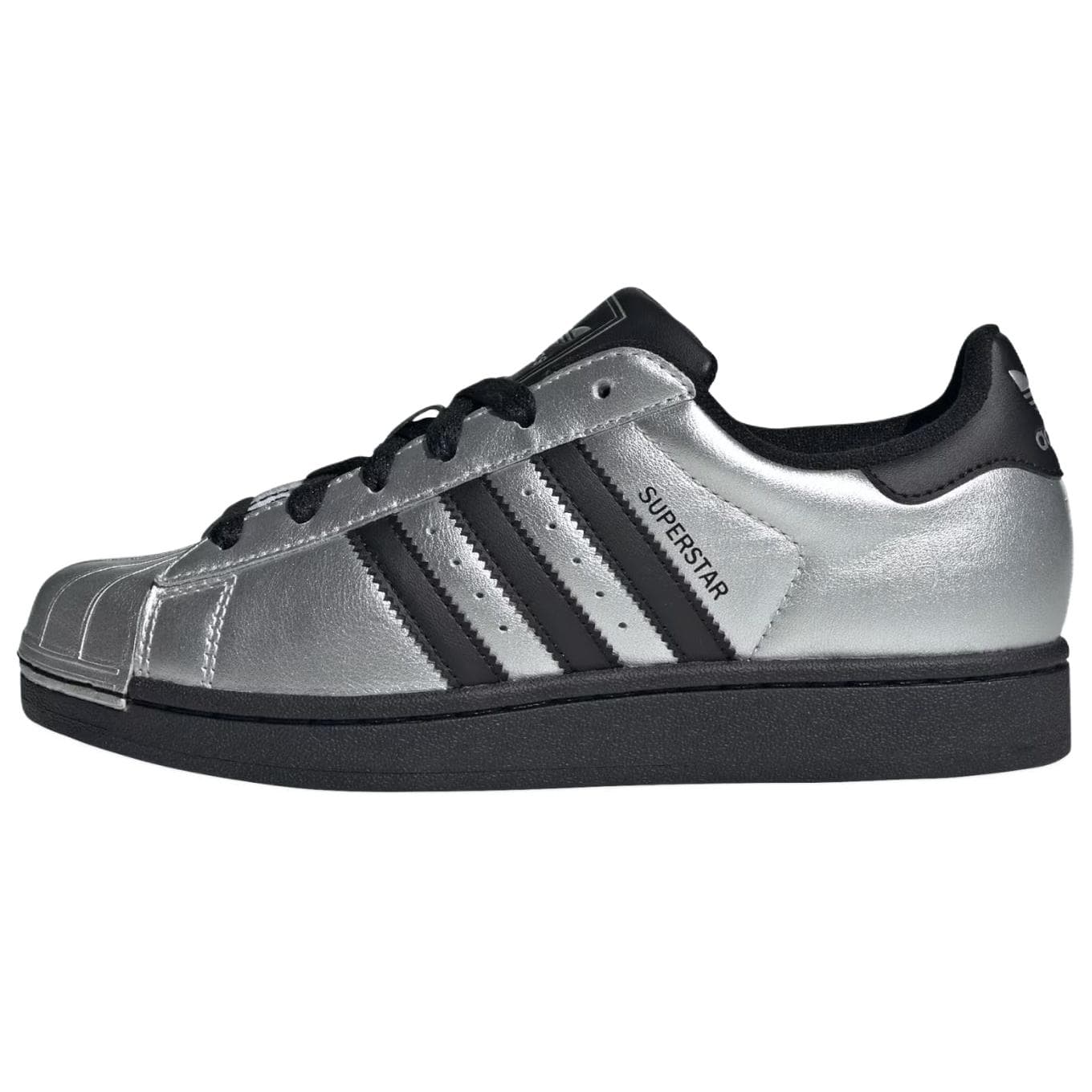Кроссовки Adidas Originals Superstar 2 Дышащие Скейтборд Кроссовки Женские Серебристо-Черные - изображение 1