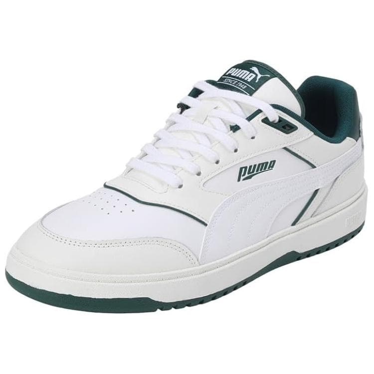Кроссовки PUMA Doublecourt Low Скейтборд Обувь Мужская Белая Зеленая - изображение 3