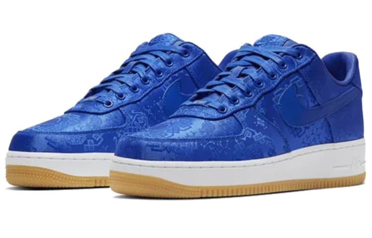 Кроссовки CLOT x Nike Air Force 1 Low "Blue Silk" - изображение 3