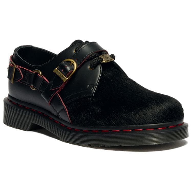 Dr.Martens 1461 Коровья кожа 3 шнуровки Кожаные туфли Унисекс Черные - изображение 2