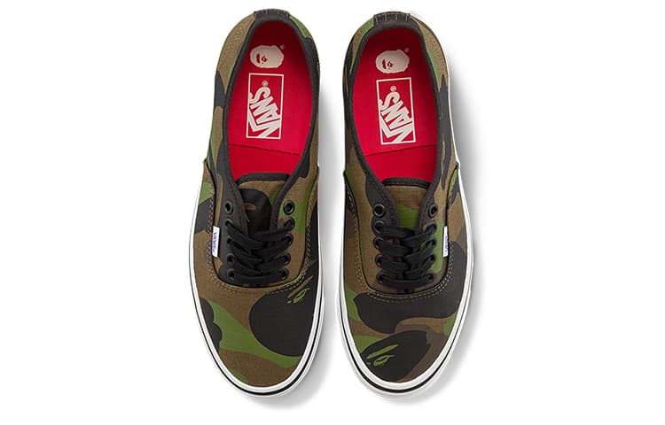 Кроссовки A BATHING APE x Vans Authentic 44 DX Green Camo - изображение 4