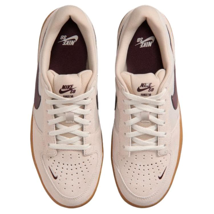 Кроссовки Nike SB Force 58 Текстиль Кожа Покрытие Дышащая Скейтборд Обувь Унисекс Нежно-розовый - изображение 4