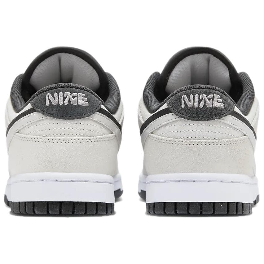Кроссовки Nike Dunk Low Double Swoosh Кожа Низкие Кроссовки для скейтбординга Женские Белые - изображение 5