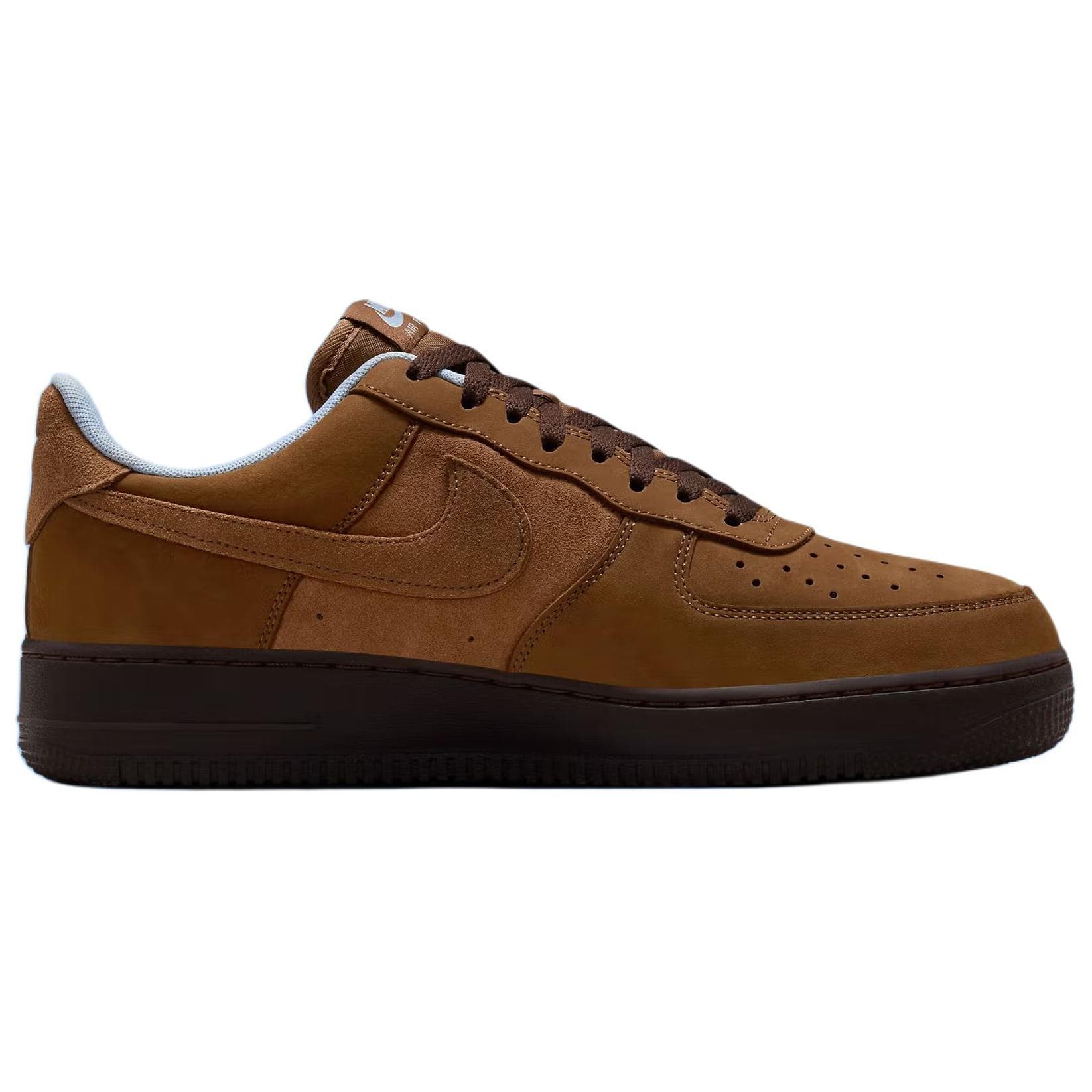 Кроссовки Nike Air Force 1 Slip-Resistant Abrasion-Resistant Low-Top Скейтборд Кроссовки Унисекс Коричневый - изображение 2