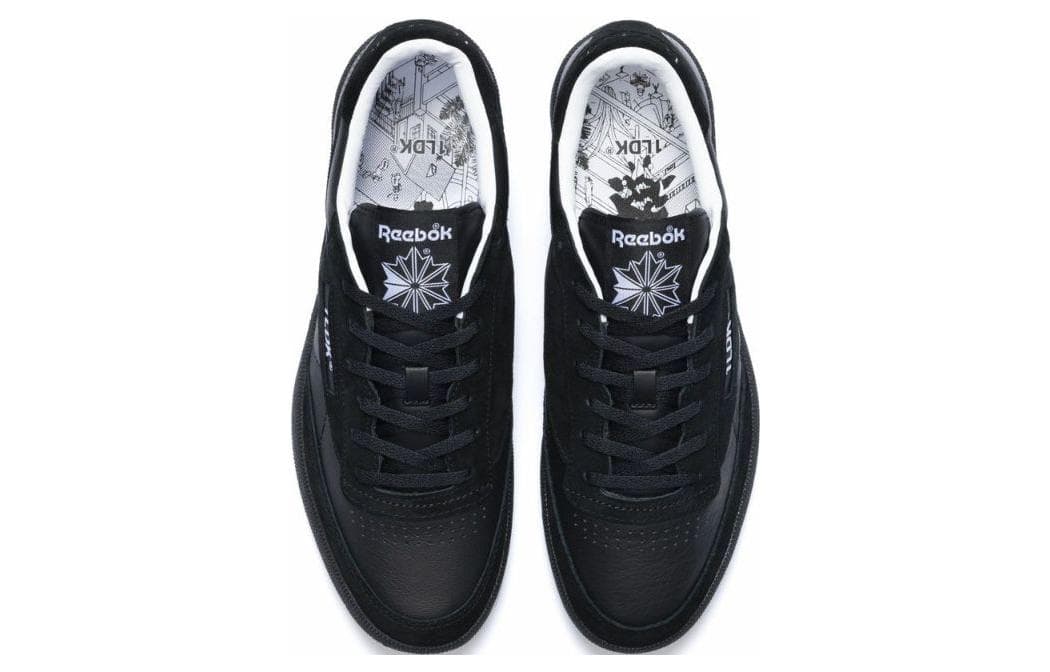 Кроссовки 1LDK x Reebok Club C 85 Vintage "Black" - изображение 5